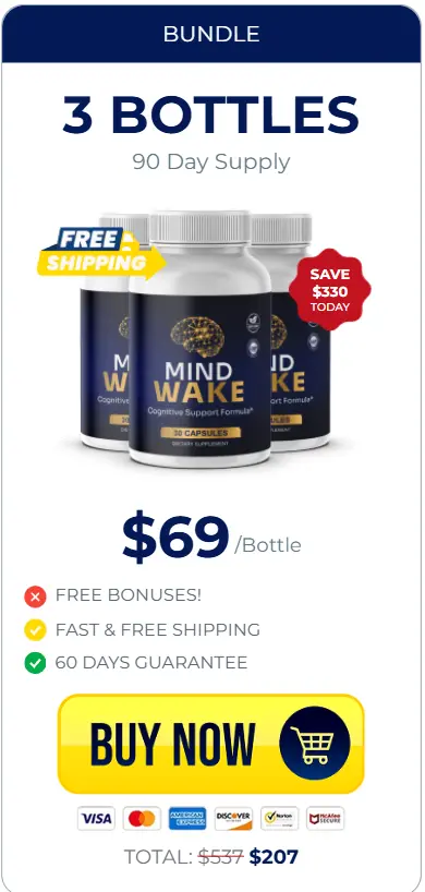 MindWake order 3 bottles